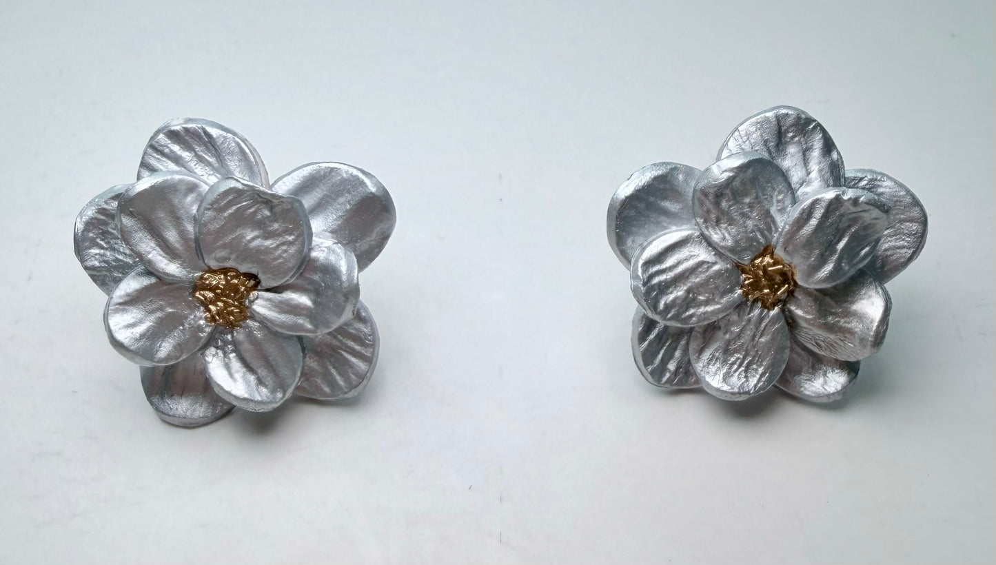 Silver Bloom Studs