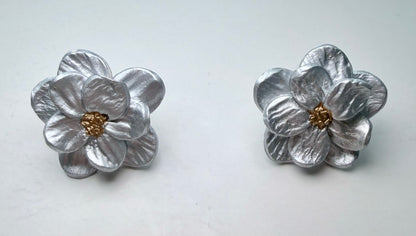 Silver Bloom Studs