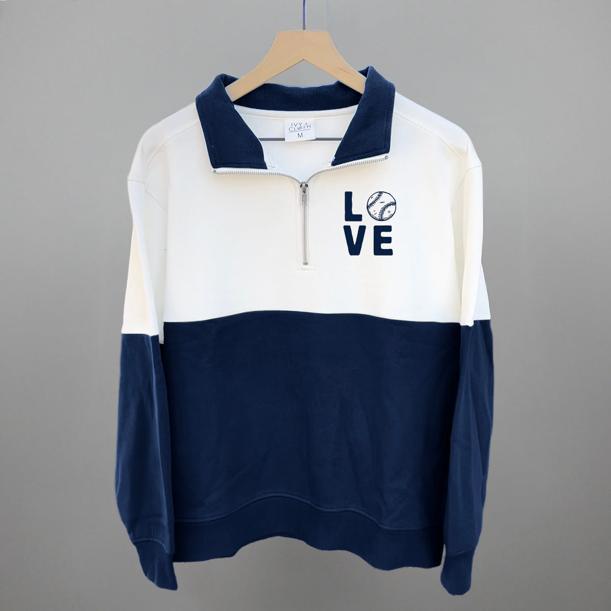 Love Stacked Baseball (Left Chest)