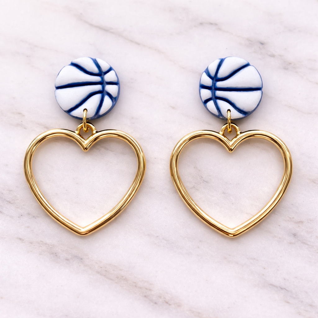 Game Day Heart Dangles