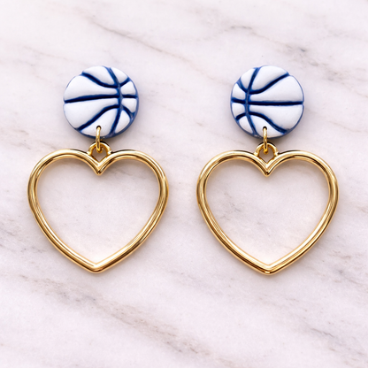 Game Day Heart Dangles