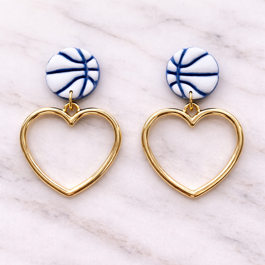 Game Day Heart Dangles
