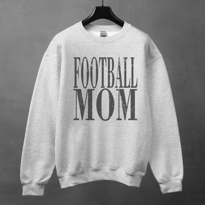 Distressed Football Mom Crewneck Sweatshirt