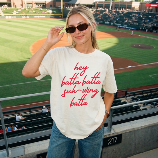 Hey Batta Batta Swing Batta Graphic Tee